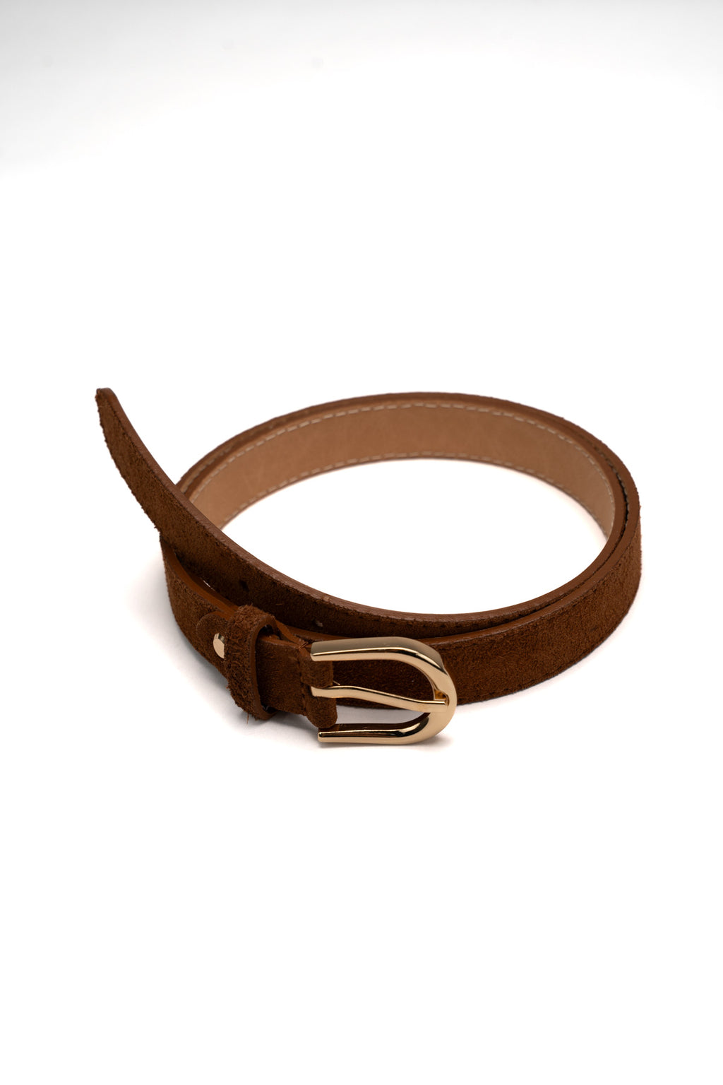 Cintura Avanti Suede - Cammello