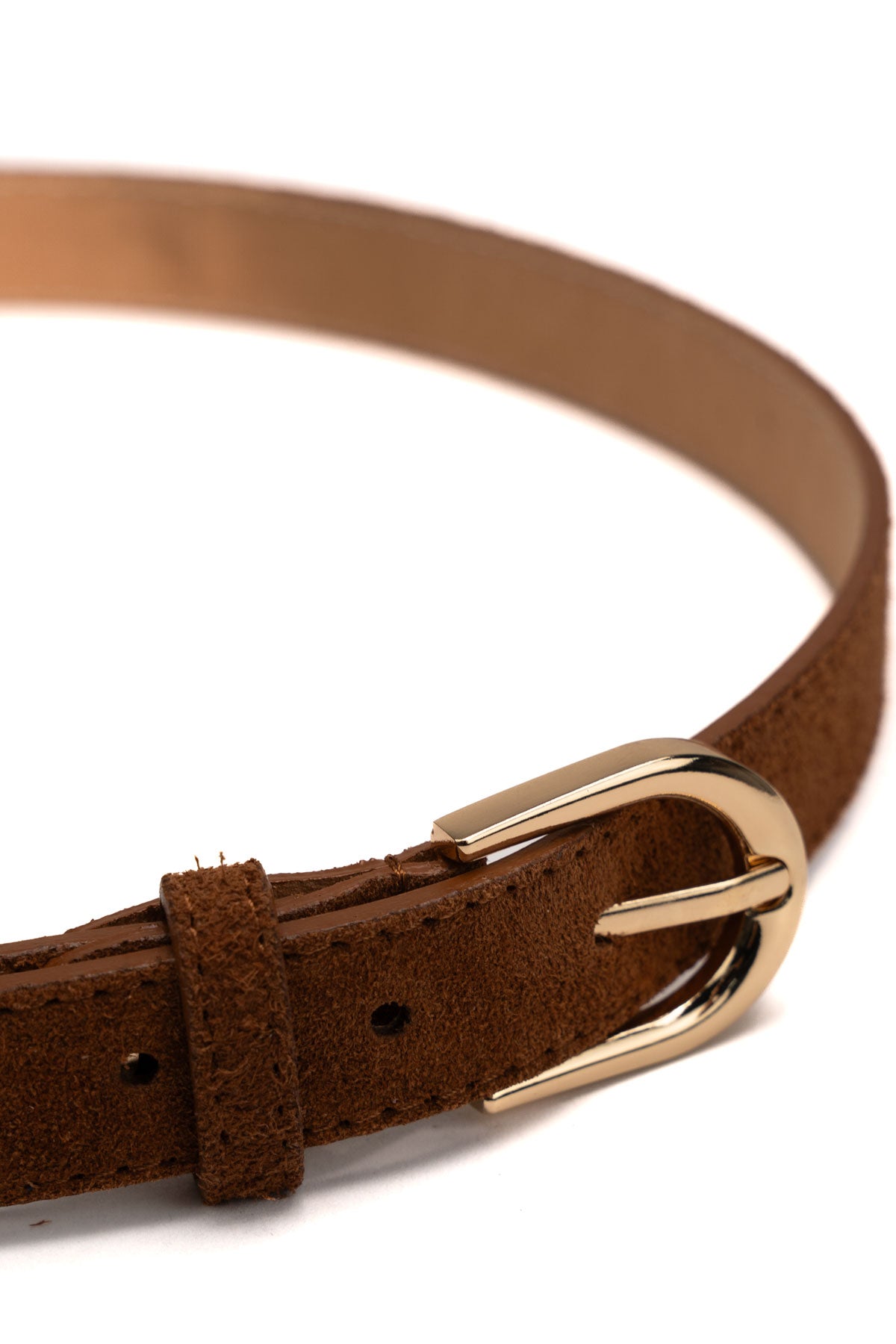 Cintura Avanti Suede - Cammello