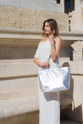 Bolso tote Biri - Plateado