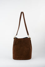 Borsa Secchiello Bruna Scamosciata - Marrone