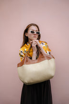 Bolso de Mano Ceto de Paja - Camel