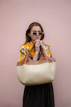 Bolso de Mano Ceto de Paja - Camel