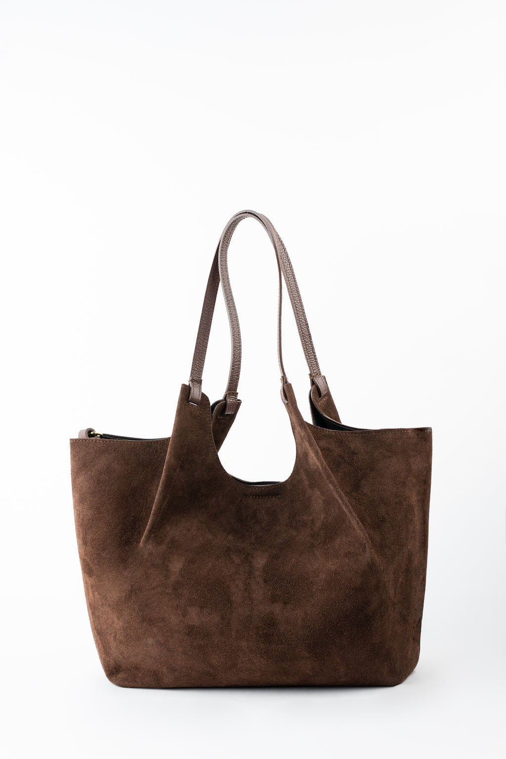 Bolso de hombro Ceto de ante - Marrón