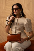Borsa a Spalla Cleo Vintage - Cammello