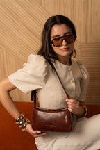 Borsa a Spalla Cleo Vintage - Marrone