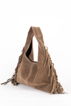 Eira Fringes Shoulder Bag - Taupe