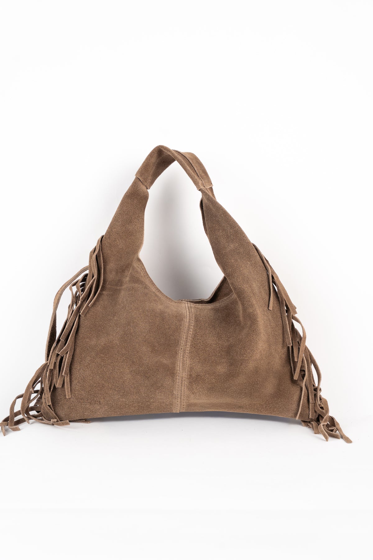 Eira Fringes Shoulder Bag - Taupe
