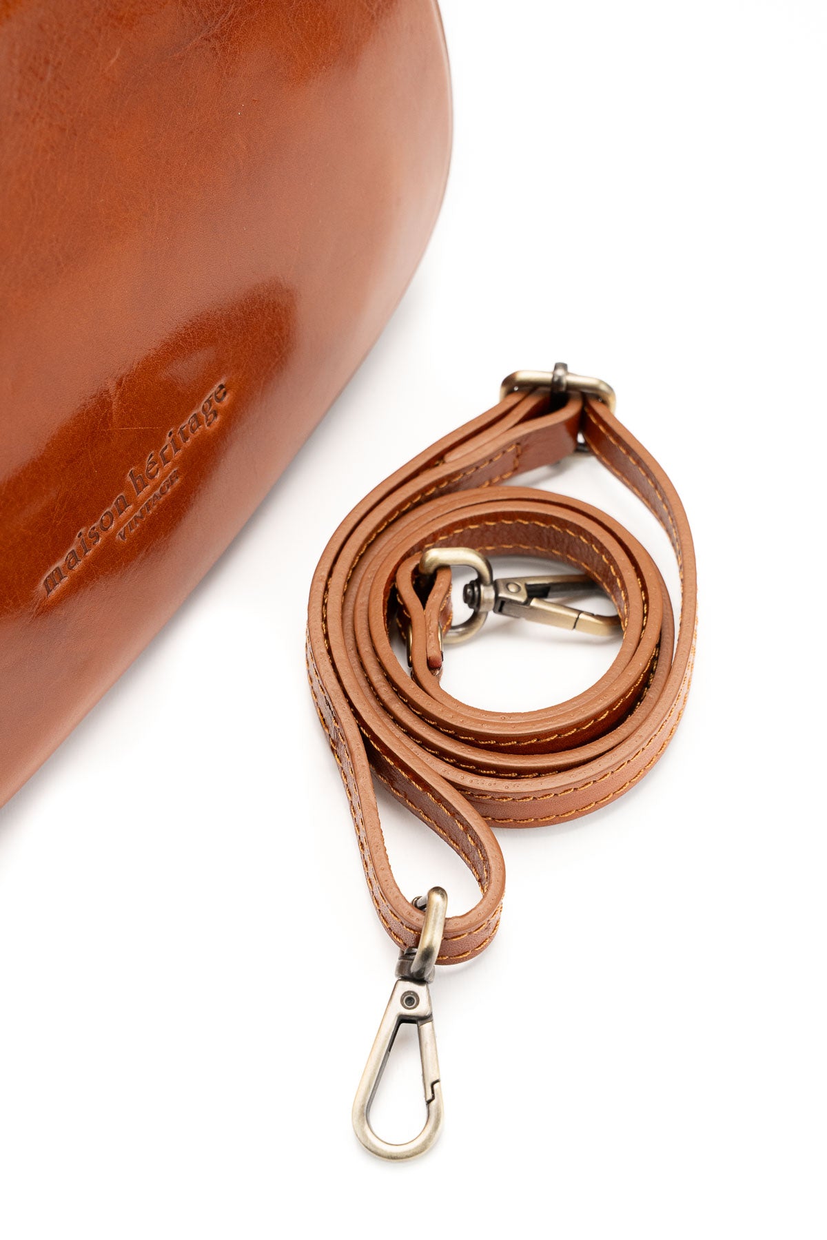 Bolso de hombro Emi Vintage - Camel
