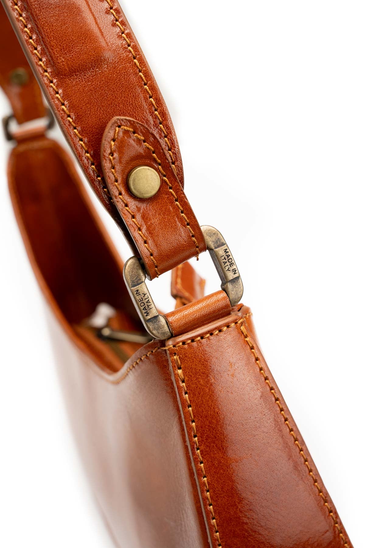 Bolso de hombro Emi Vintage - Camel