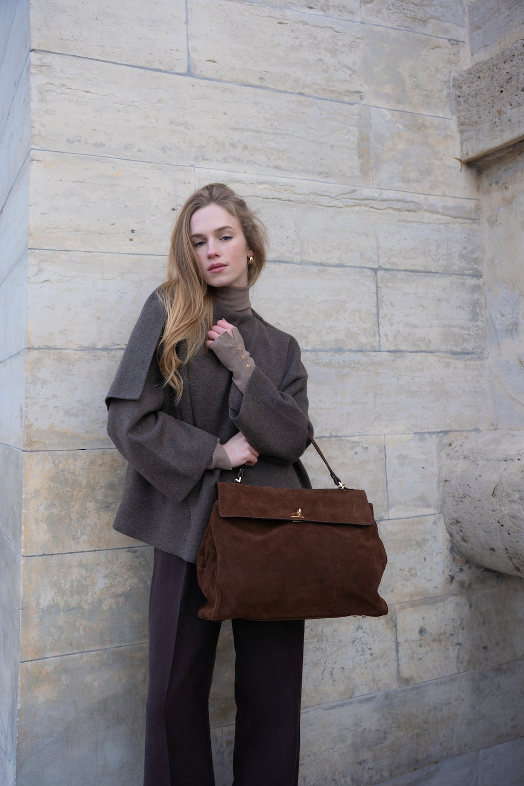 Borsa a mano Grand Talia - Marrone