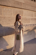 Laila Suede Crossbody Bag - Taupe