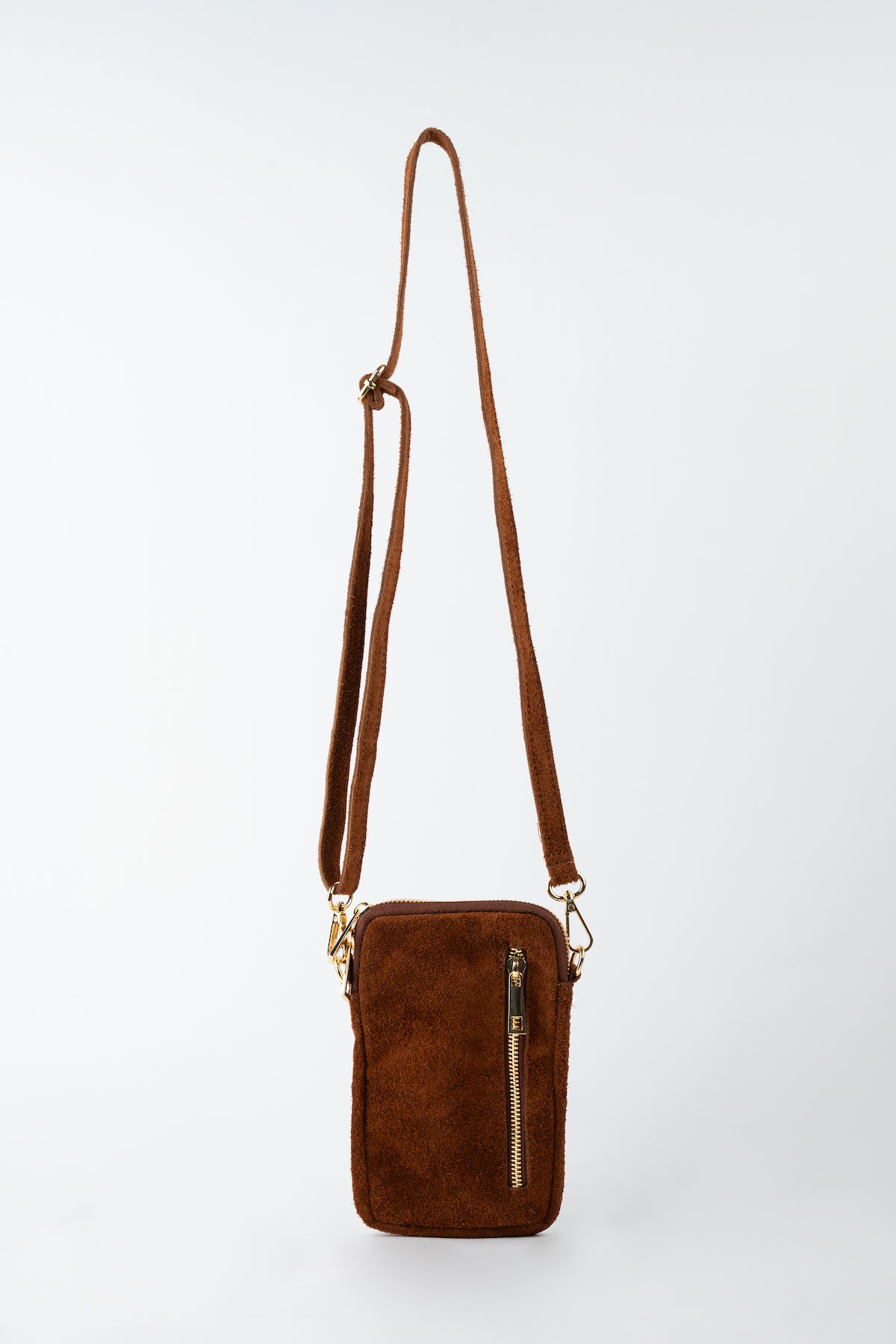 Borsa a Tracolla Laila Scamosciata - Marrone