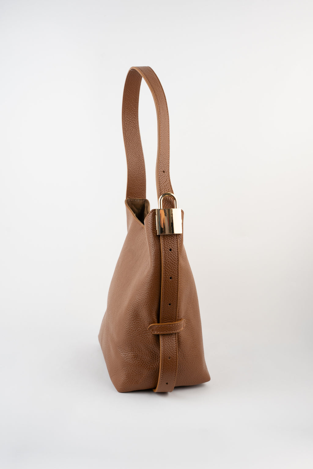 Bolso de hombro Lok - Camel oscuro