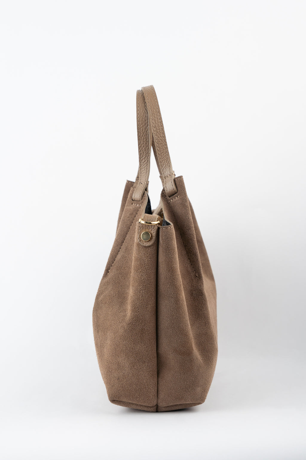 Sac Porté-Épaule Mini Ceto Suede - Taupe