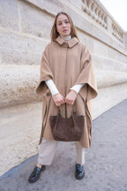 Mini Ceto Suede Shoulder Bag - Brown