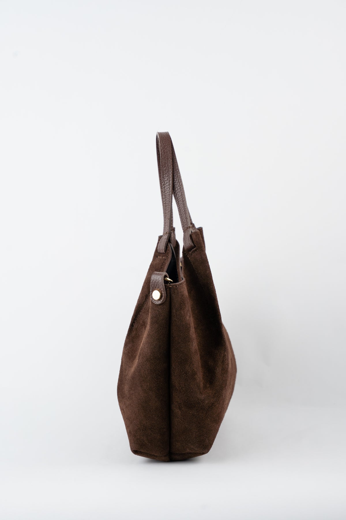 Mini Ceto Suede Shoulder Bag - Brown