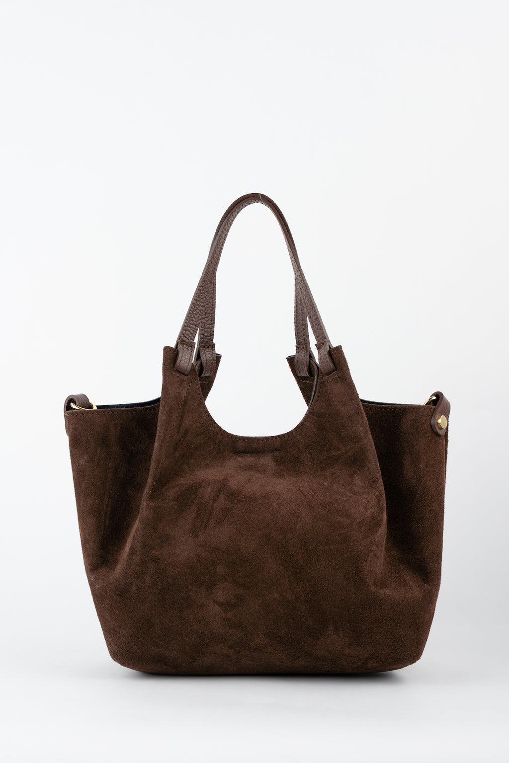 Mini Ceto Suede Shoulder Bag - Brown