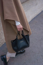 Sac Porté-Épaule Mini Ceto Suede - Noir