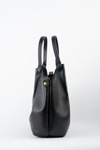 Sac Porté-Épaule Mini Ceto Suede - Noir