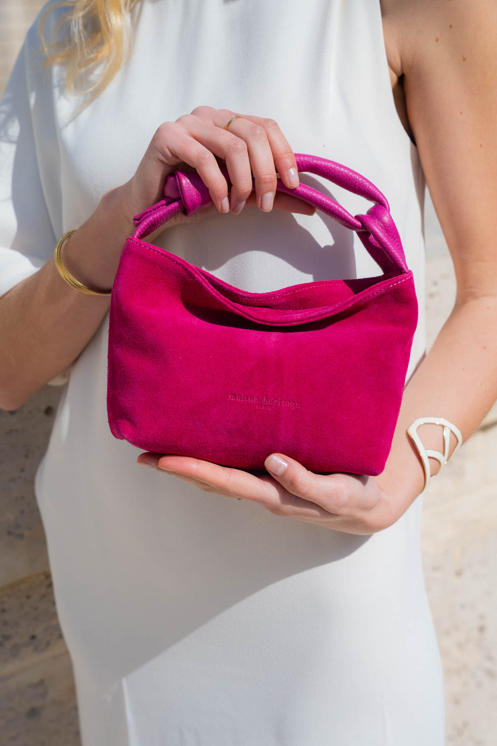 Midi Shoulder Bag - Fuchsia
