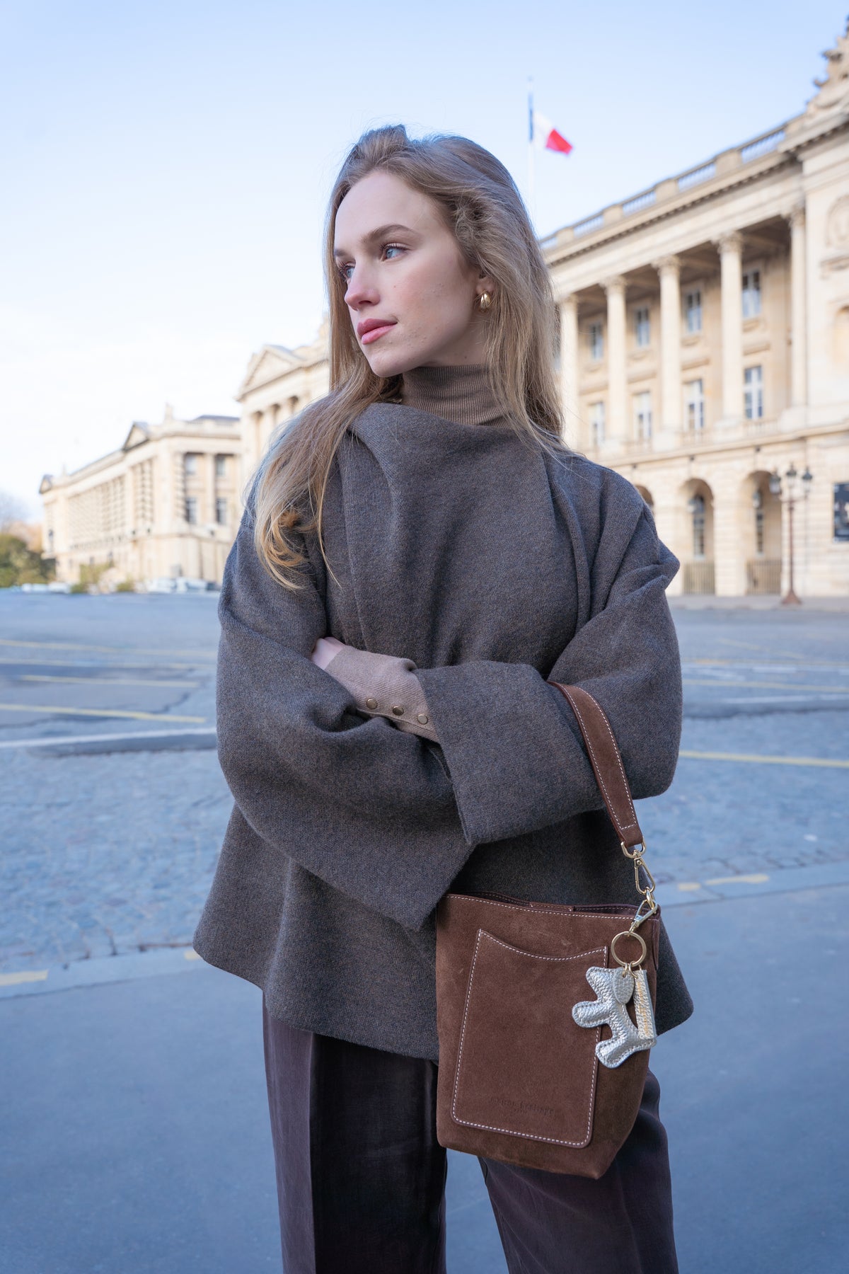Mini Leyla Shoulder Bag - Brown