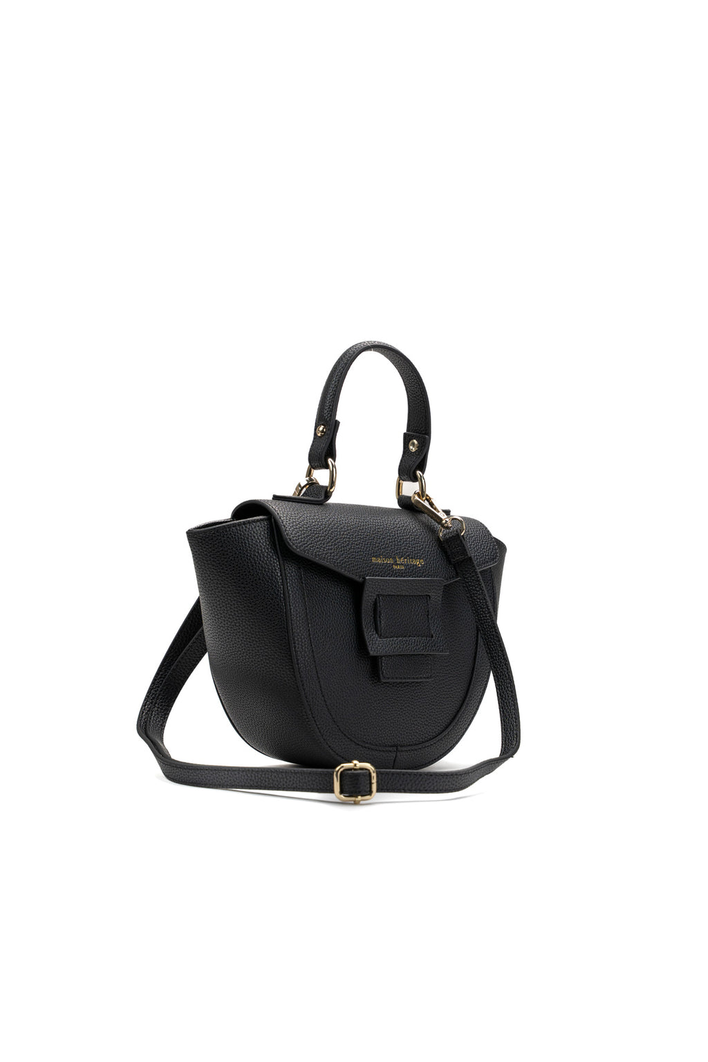 Bolso de mano Mini Votti Graine - Negro