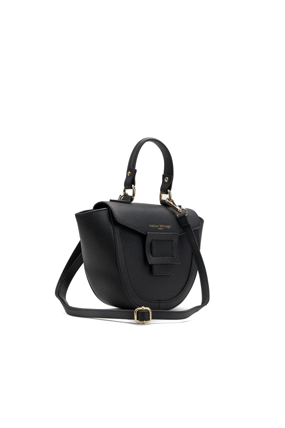 Bolso de mano Mini Votti Graine - Negro