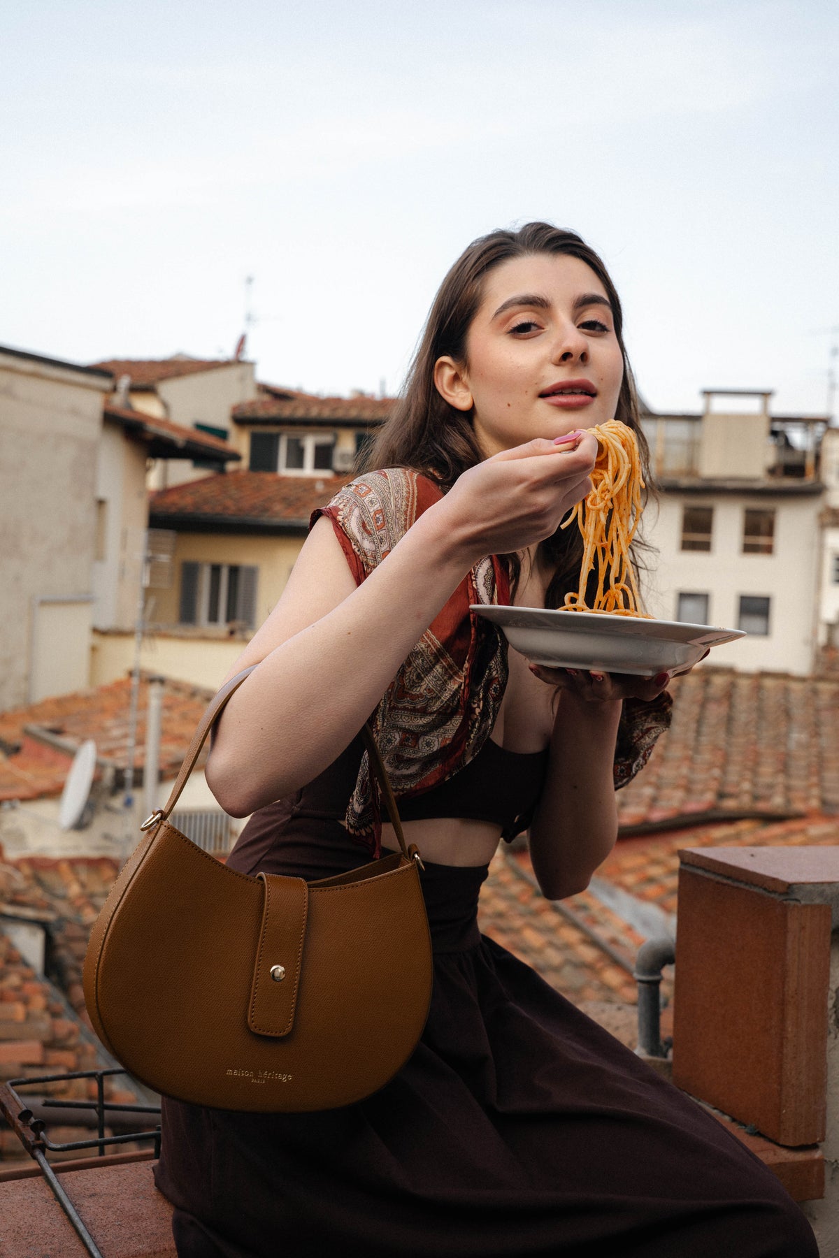 Bolso de mano Piazza - Camel