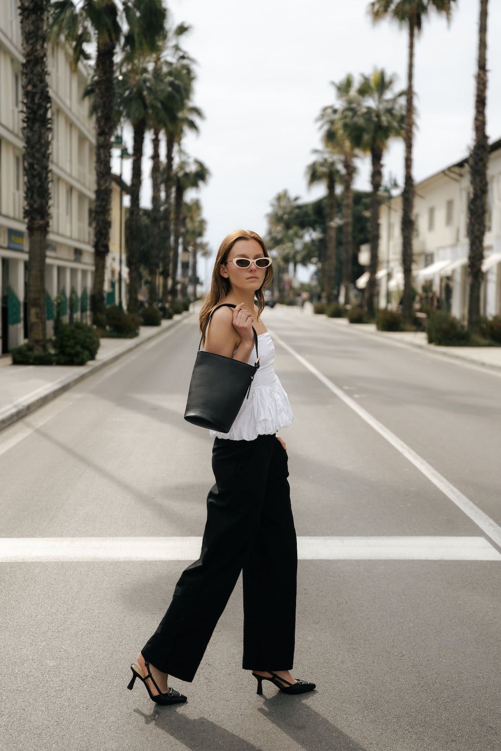 Borsa a spalla Reti - Nero