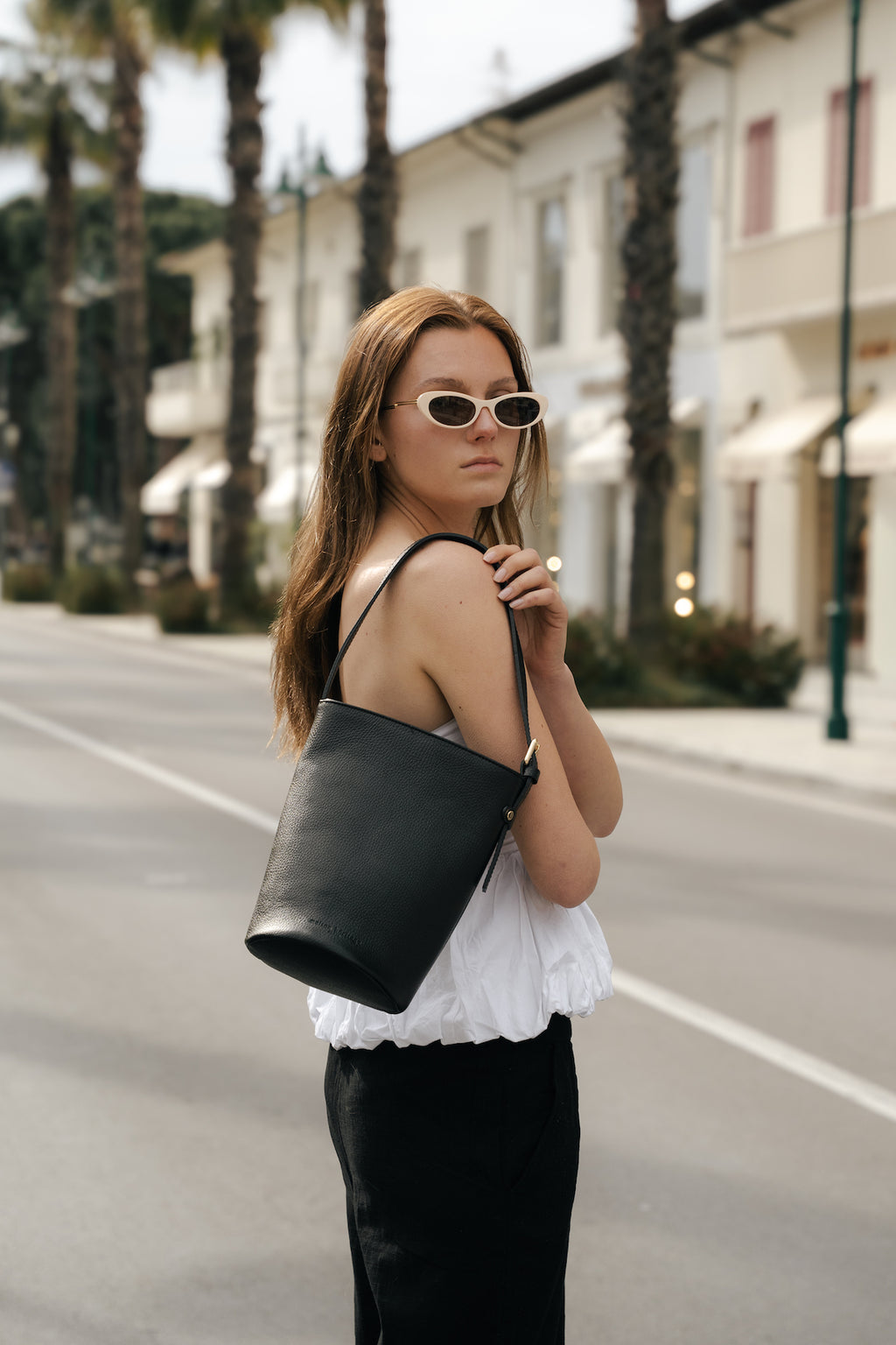 Borsa a spalla Reti - Nero