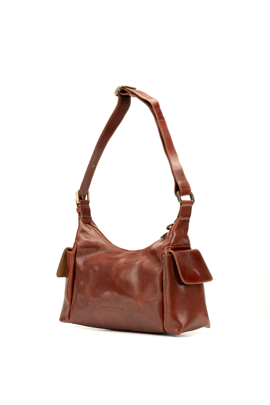 Borsa a spalla Sandi Vintage - Marrone