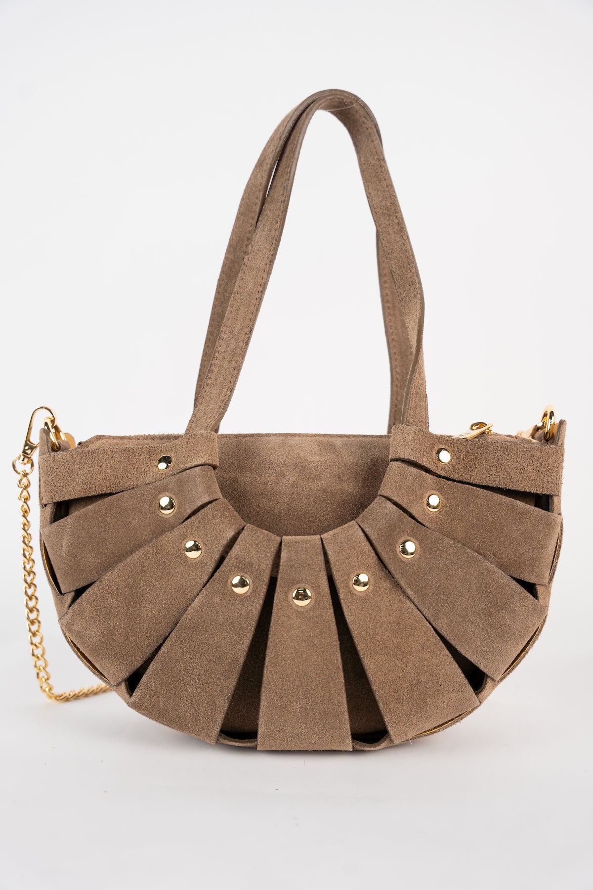Bolso de Mano Sparti de Ante - Topo