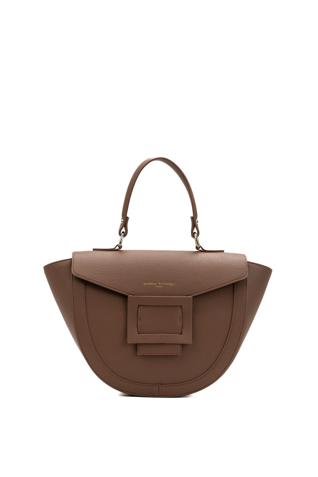 Grained Votti Crossbody Bag - Camel
