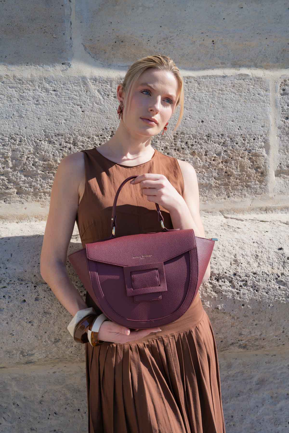 Bolso Bandolera Votti Graine - Burdeos
