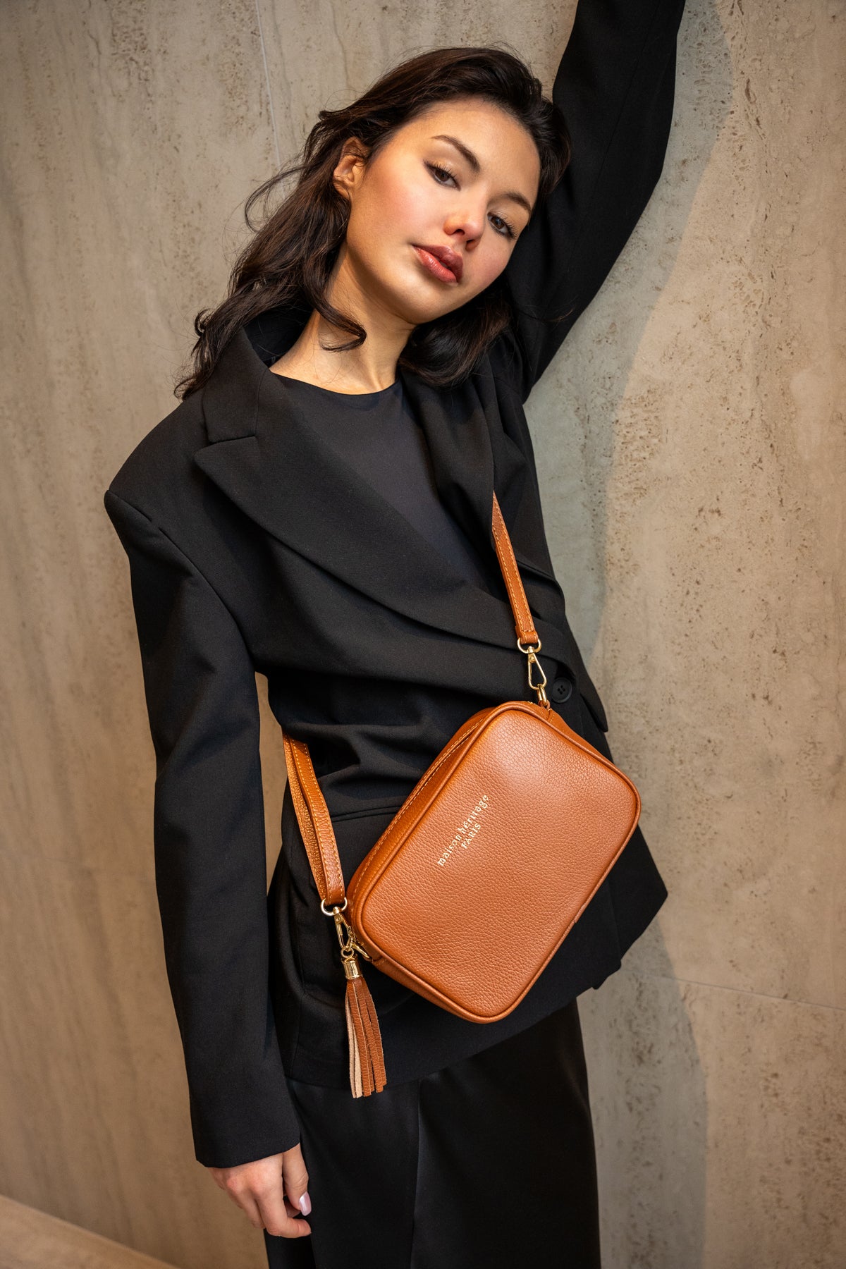 Gaby Crossbody Bag - Camel