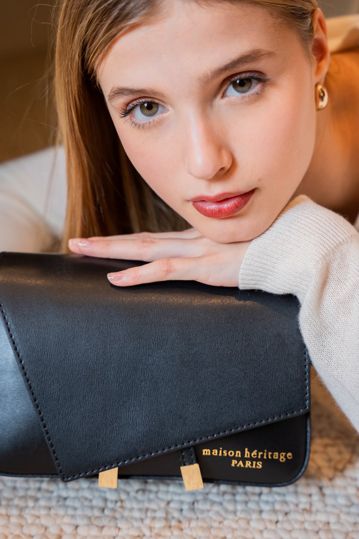 Bolso Bandolera Aela Box - Negro