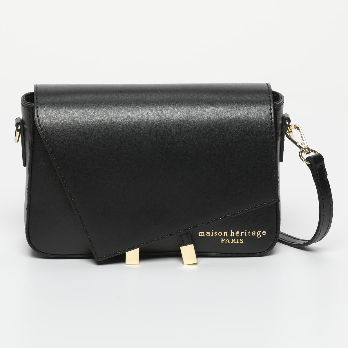 Bolso Bandolera Aela Box - Negro