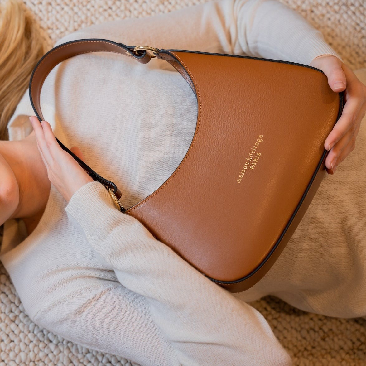 Shoulder Bag Aline - Dark Camel
