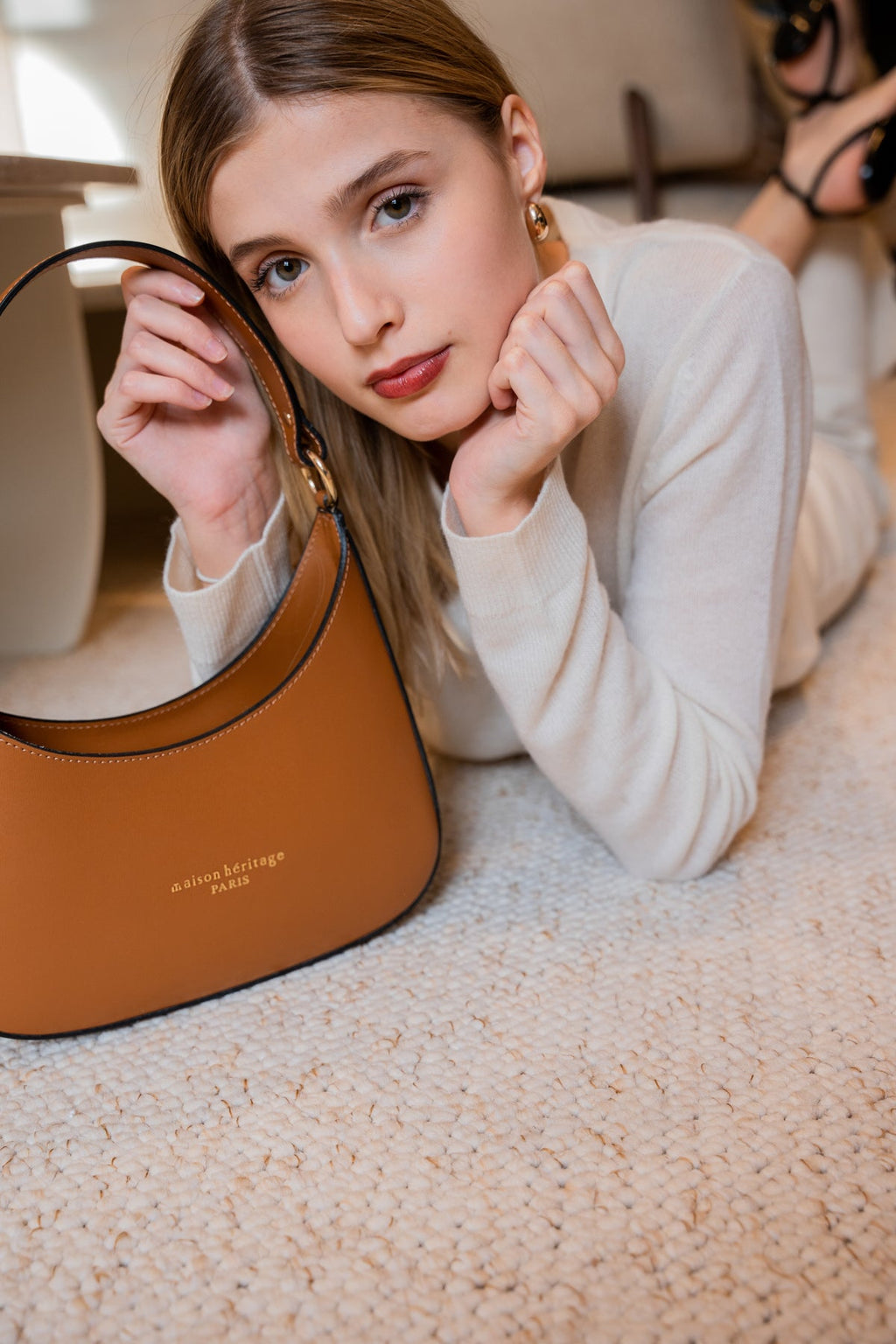 Shoulder Bag Aline - Dark Camel
