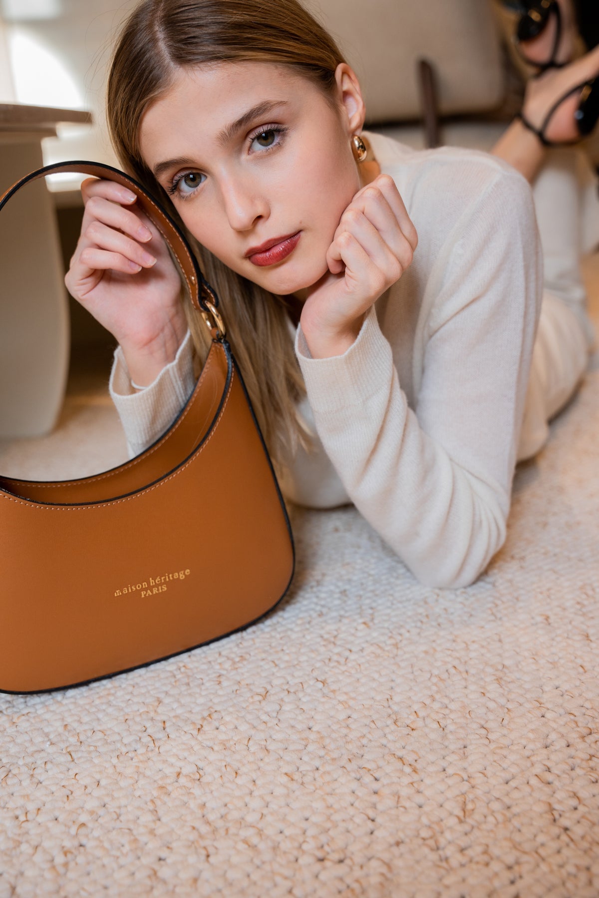 Shoulder Bag Aline - Dark Camel