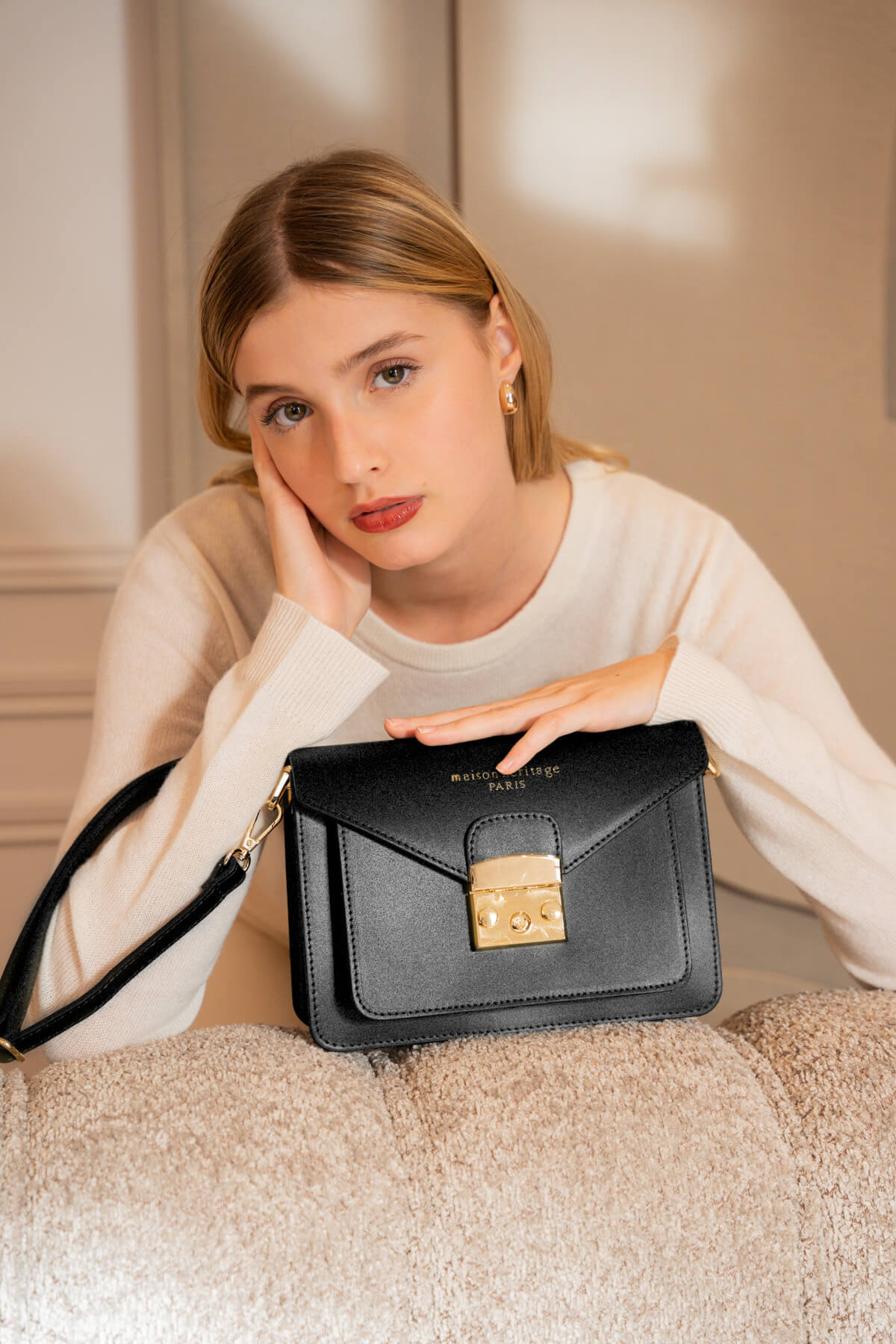 Sac Bandouliere Vic - Noir