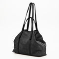 Mini Malta Suede Tote Bag - Black