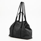 Mini Malta Suede Tote Bag - Black