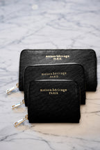 Cartera Mini Moni Box - Negro metálico