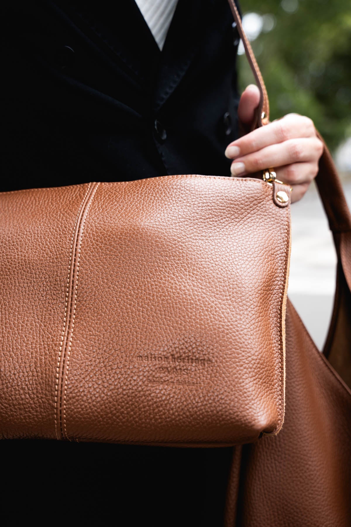 Bolso tote Perle - Camel