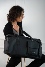 Grained Raiden Travel Bag - Black