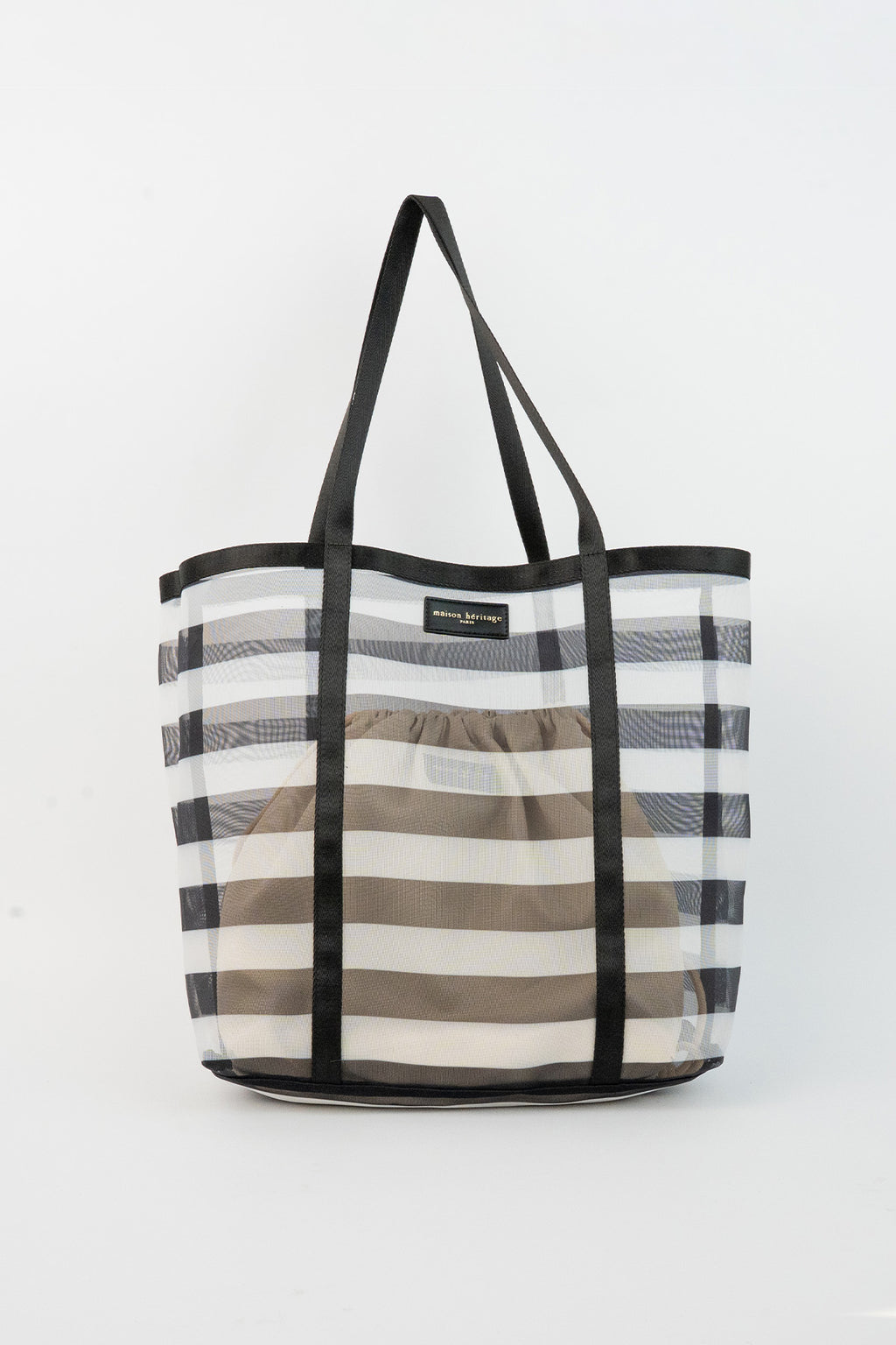 Borsa a spalla Tempo - Bianca e nera
