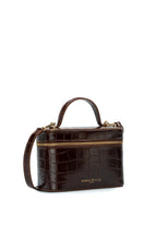 Sac À Bandoulière Bora Croco - Marron