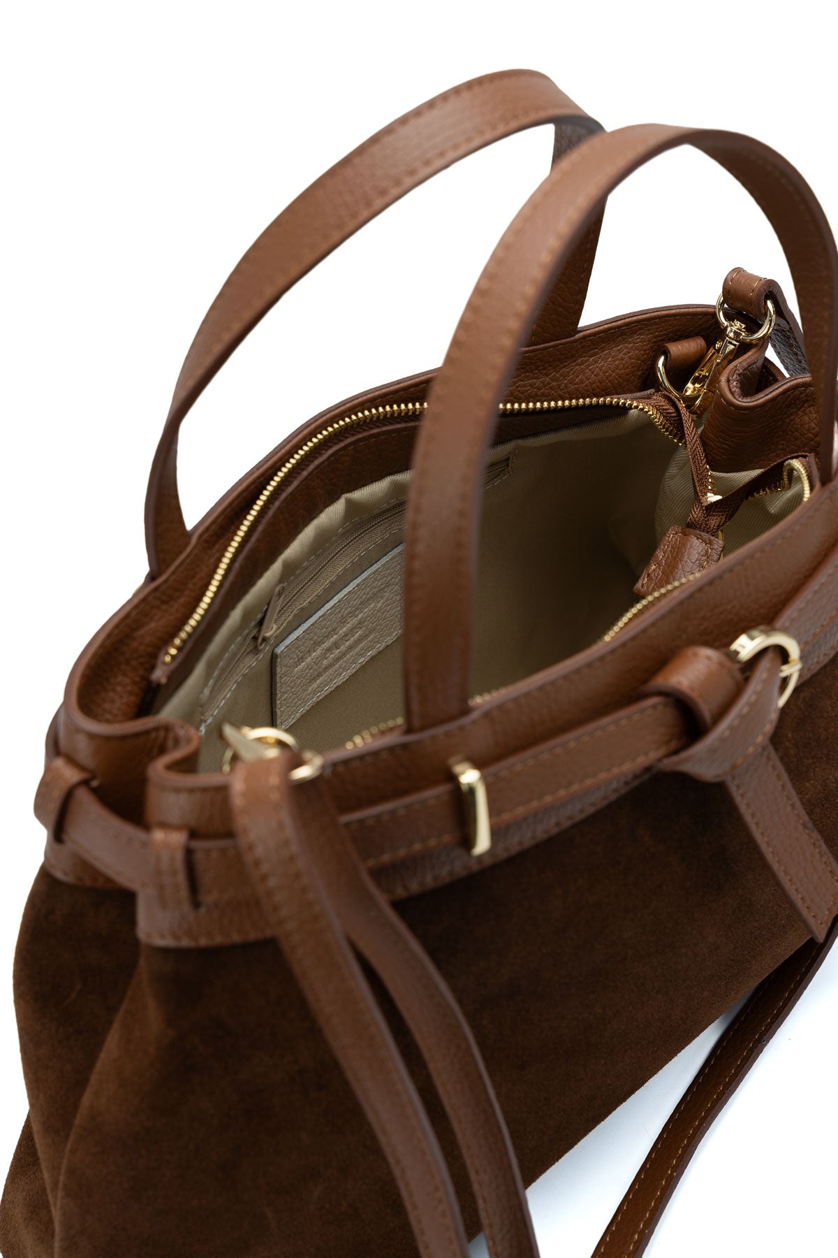 Sac À Main Borea Suede - Camel