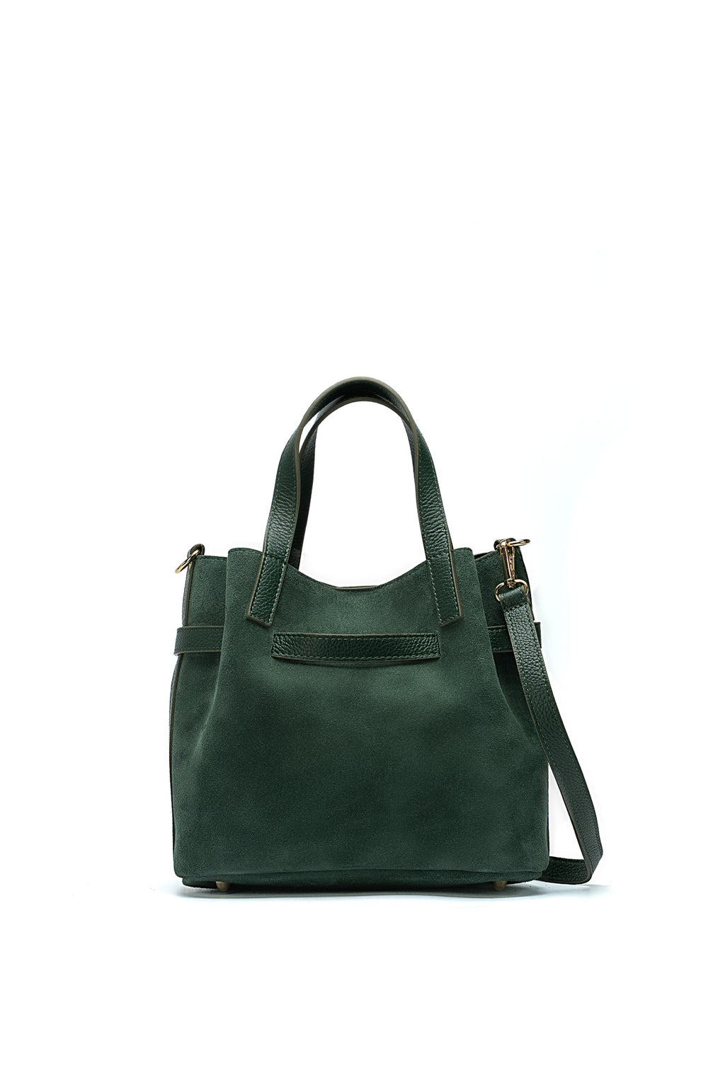Sac À Main Eiry Suede - Vert Bouteille